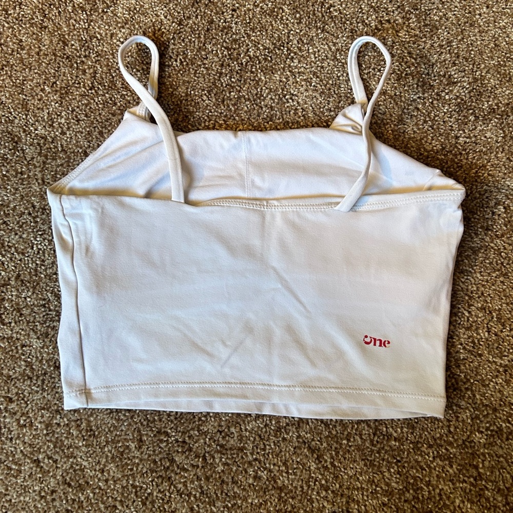 White cropped tank
